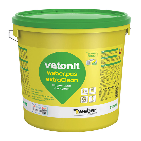 картинка Штукатурка декор Vetonit пас экстраклин 1,5мм Шуба 0000 25кг(прозрачная) от базы строительно-отделочных материалов